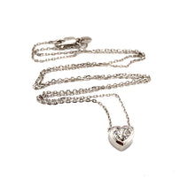 Load image into Gallery viewer, Bezel Set 0.72 Carat Heart Shaped Diamond Necklace
