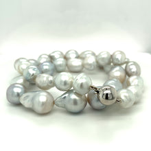 Load image into Gallery viewer, Baroque Silver South Sea Pearl 18 Carat White Gold Necklace
