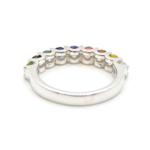 Half band Rainbow Ring - Pastel Gradient