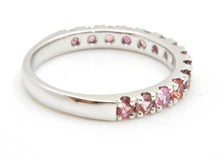 Load image into Gallery viewer, 0.74 Carat Pink Sapphire and 18 Carat White Gold Bella Donna Wedding Ring