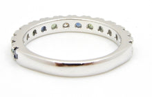 Load image into Gallery viewer, 0.63 Carat Parti Sapphire and Diamond Wedding Ring