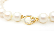 Load image into Gallery viewer, South Sea Pearl Diamond and 18 Carat Yellow Gold Necklace