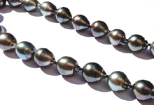 Load image into Gallery viewer, 46cm Baroque Tahitian Pearl Diamond and 14 Carat White Gold Necklace