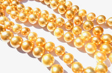 Load image into Gallery viewer, 130cm Golden South Sea Pearl Necklace
