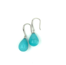 Load image into Gallery viewer, Amazonite and Sterling Silver Drop Earrings